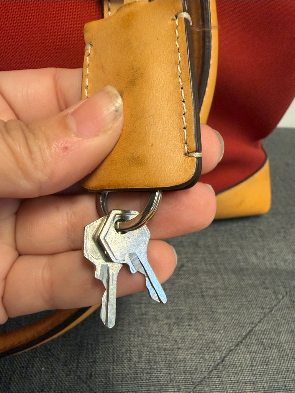 🍍Coach Vintage Transatlantic XL Weekender Red Canvas and Leather 5968 - Picture 12 of 12